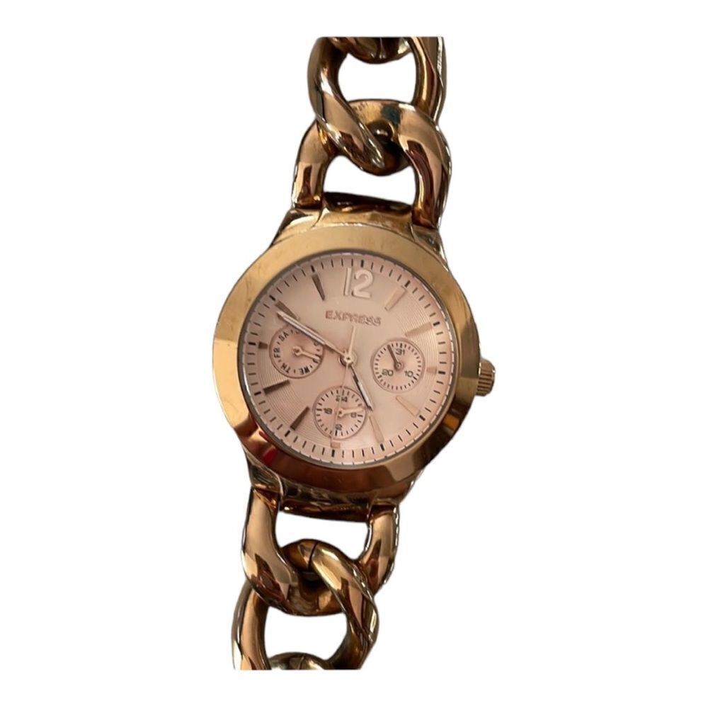 Express woman’s Rose Gold chain watch